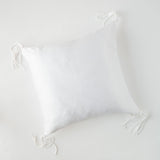 Bella Notte Linens TALINE THROW PILLOW White 24x24