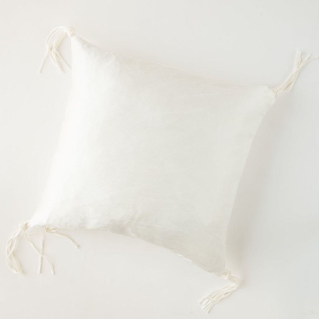 Bella Notte Linens TALINE THROW PILLOW Winter White 24x24
