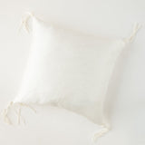 Bella Notte Linens TALINE THROW PILLOW Winter White 24x24