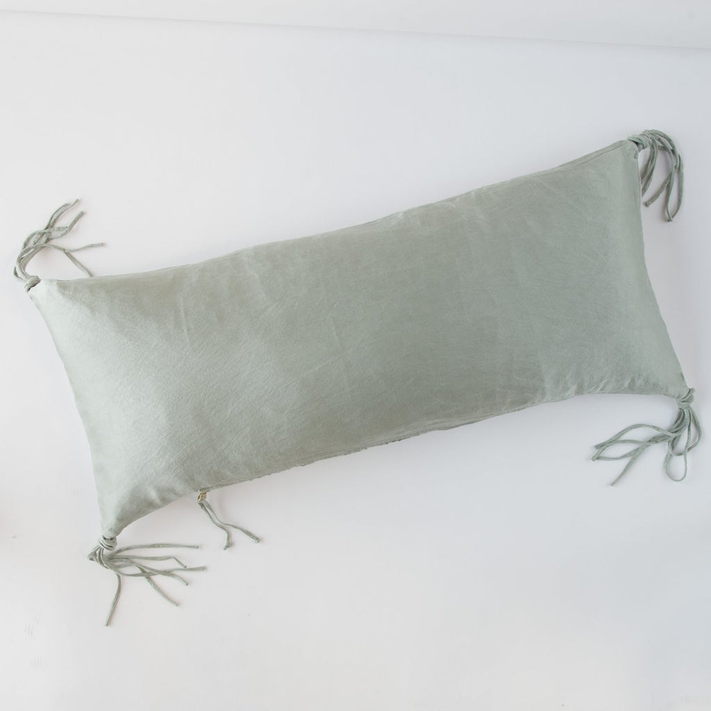 Bella Notte Linens TALINE THROW PILLOW Mineral 15x24