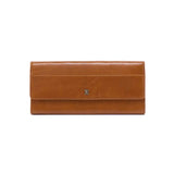 Hobo JILL LARGE TRIFOLD WALLET - FALL 23 Truffle Polished Leather
