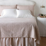 Bella Notte Linens VIENNA COVERLET Pearl