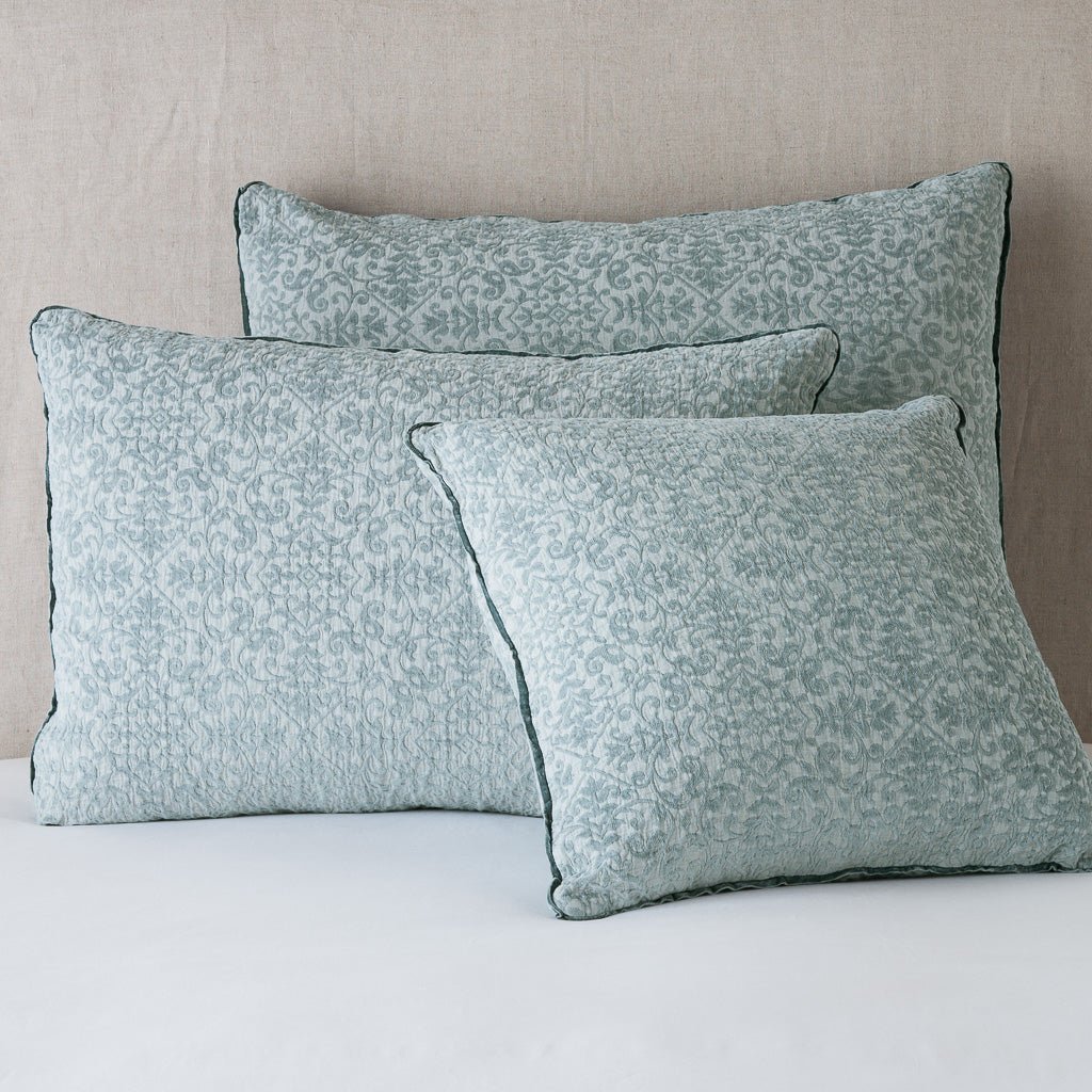 Bella Notte Linens VIENNA SHAM Eucalyptus