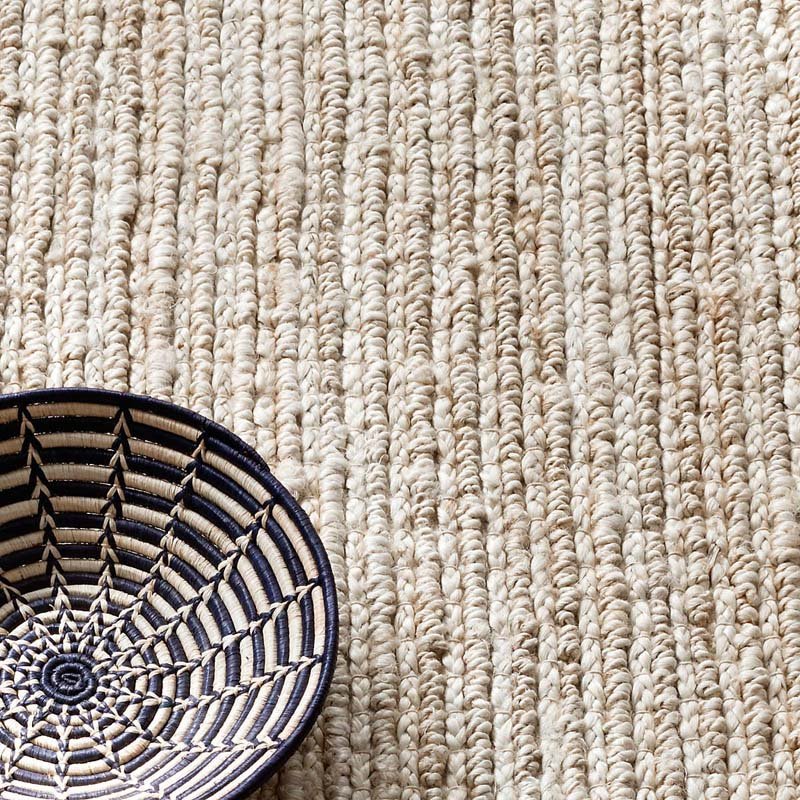 Dash and Albert DUNES WOVEN JUTE RUG Bleached Oak