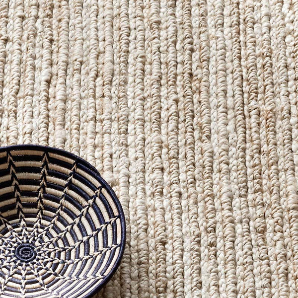 Textured Weave Wool & Jute Rug