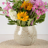 Alex Marshall Studios TAPERED SPHERE VASE Speckled Brown