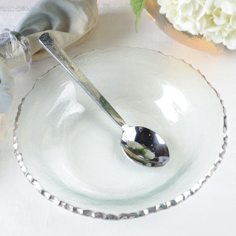Annieglass EDGEY SOUP BOWL Platinum 9