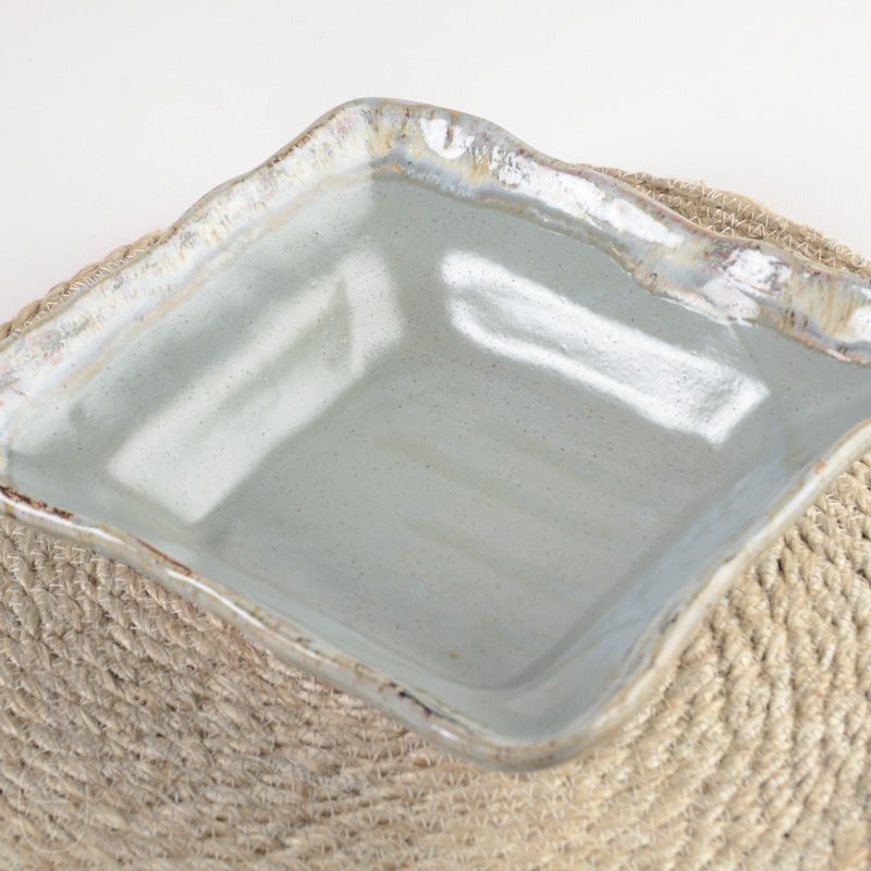 Etta B Pottery SQUARE BAKER Peaceful