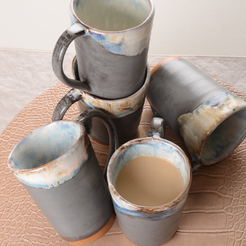 Etta B Pottery COFFEE MUG Gray