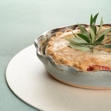 Etta B Pottery PIE/QUICHE DISH Peaceful