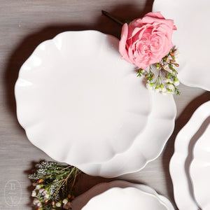 Casafina by Costa Nova ROSA SALAD PLATE White