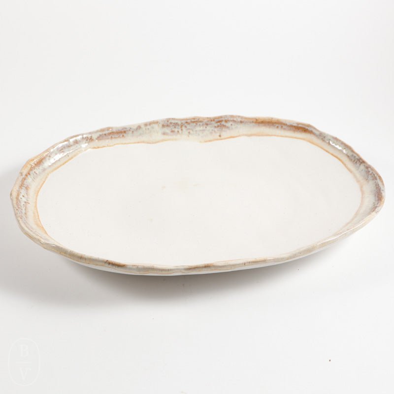 Etta B Pottery OVAL SANDWICH PLATTER Cottonwood