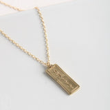 Madison Sterling Jewelry BIBLE VERSE PENDANT NECKLACE Bronze Jeremiah 29:11