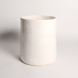 Alex Marshall Studios CYLINDER VASE Gloss White Short Wide