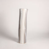 Alex Marshall Studios CYLINDER VASE Grey White Stripe Large