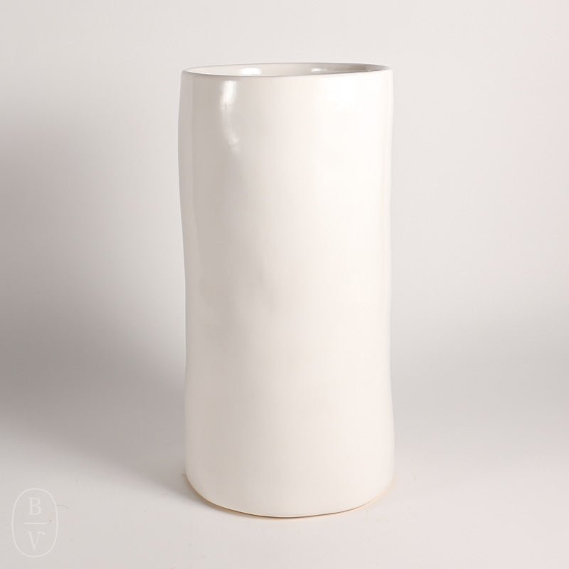 Alex Marshall Studios CYLINDER VASE Gloss White Wide
