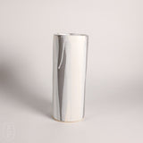 Alex Marshall Studios CYLINDER VASE Grey White Stripe