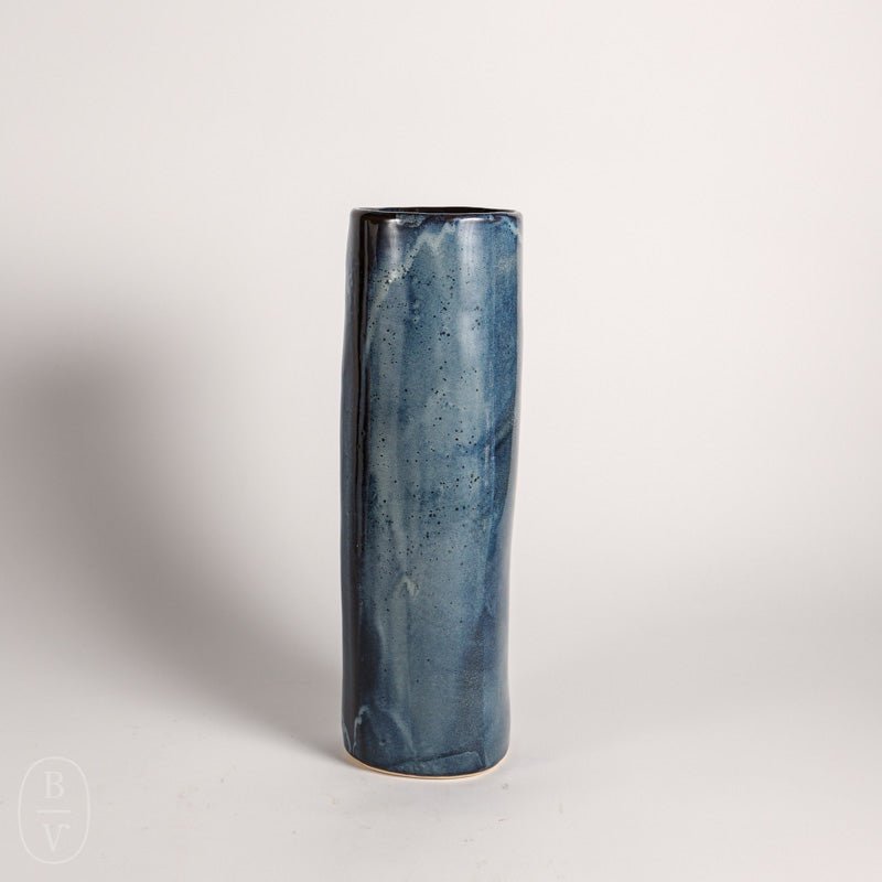 Alex Marshall Studios CYLINDER VASE Blue Gray Medium