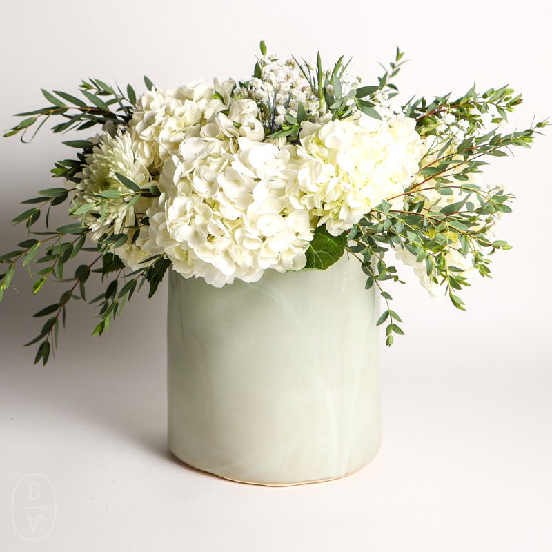 Alex Marshall Studios CYLINDER VASE Sea Foam Short Wide