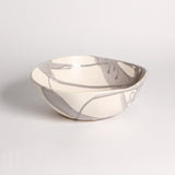 Alex Marshall Studios ROUND BOWL Grey Abstract Stripe