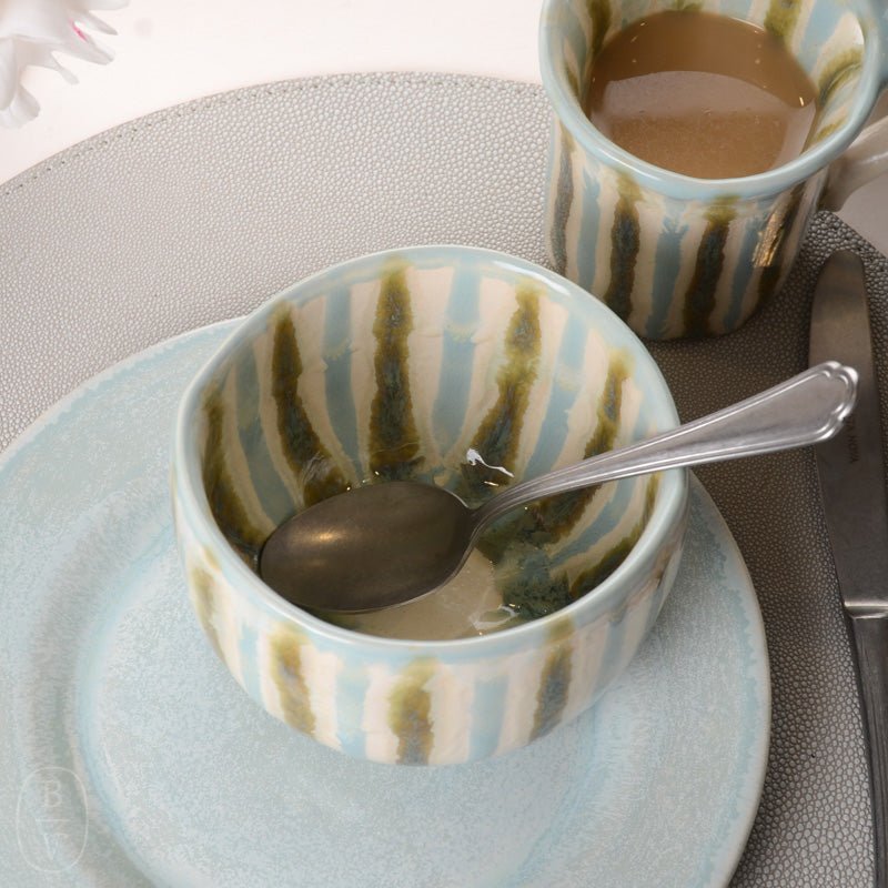 Good Earth Pottery RICE BOWL Teal