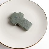 Kalalou HAND CARVED STONE CROSS Dark Grey