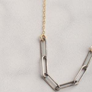 Ellen Hays Jewelry MIXED METAL CHAIN N2045 NECKLACE