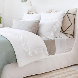 Pom Pom At Home CHARLIE FILLED BODY PILLOW White 18x60