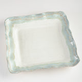 Etta B Pottery SQUARE PLATTER Hydrangea