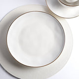 Casafina by Costa Nova LUNA DINNER PLATE White_Gold
