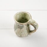 Good Earth Pottery CURVED MUG Celery