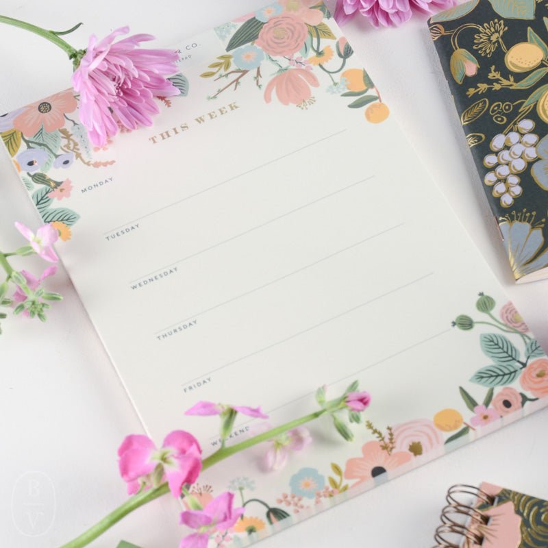 Rifle Paper Co MEMO NOTEPAD Garden Party Pastel