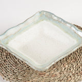 Etta B Pottery SQUARE BAKER Hydrangea