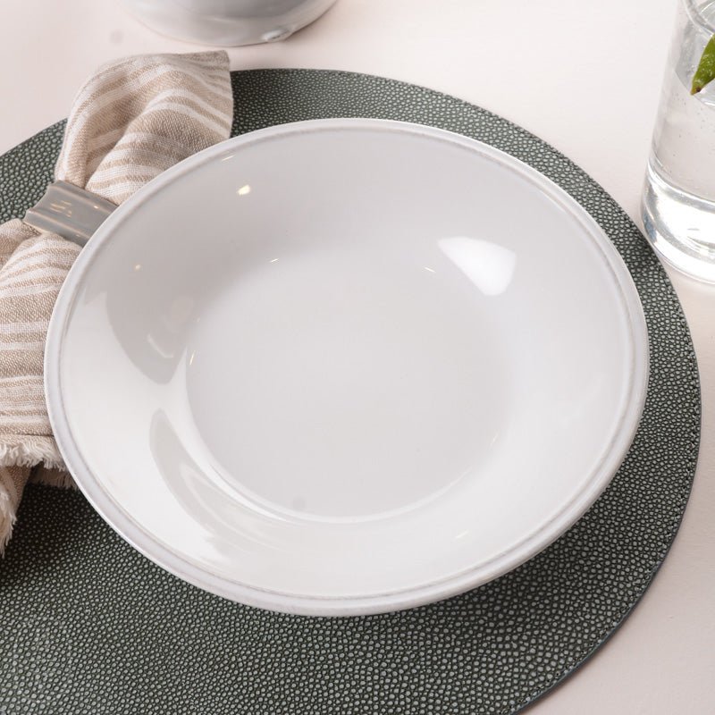 Casafina by Costa Nova FRISO SOUP/PASTA PLATE White