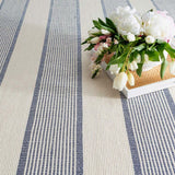 Dash and Albert LA MIRADA WOVEN COTTON RUG Navy