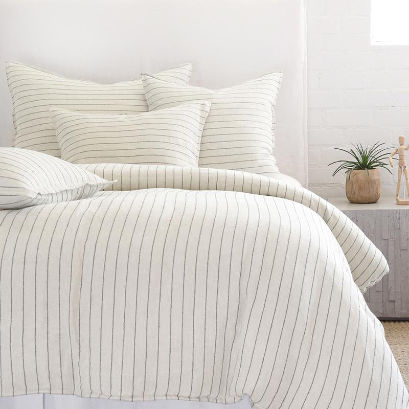 Pom Pom At Home BLAKE FILLED BIG PILLOW Cream_Grey 28x36