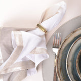 Bloomingville SQUARE METAL NAPKIN RINGS SET OF 4