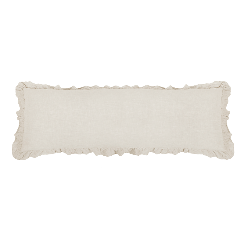 Pom Pom At Home CHARLIE FILLED BODY PILLOW Flax 18x60