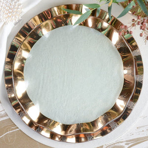 Annieglass RUFFLE DINNER PLATE Gold 11