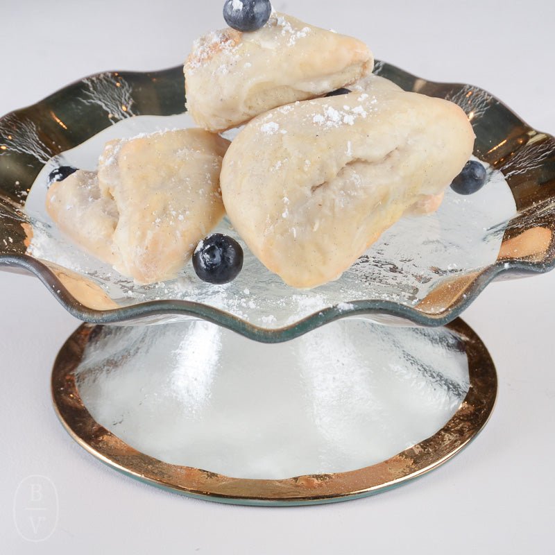 Annieglass RUFFLE PETIT FOUR STAND
