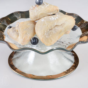 Annieglass RUFFLE PETIT FOUR STAND