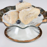 Annieglass RUFFLE PETIT FOUR STAND