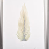 By Lacey MEDIUM FLOATED FRAMED FEATHER PAINTING - SERIES 11 NO 5