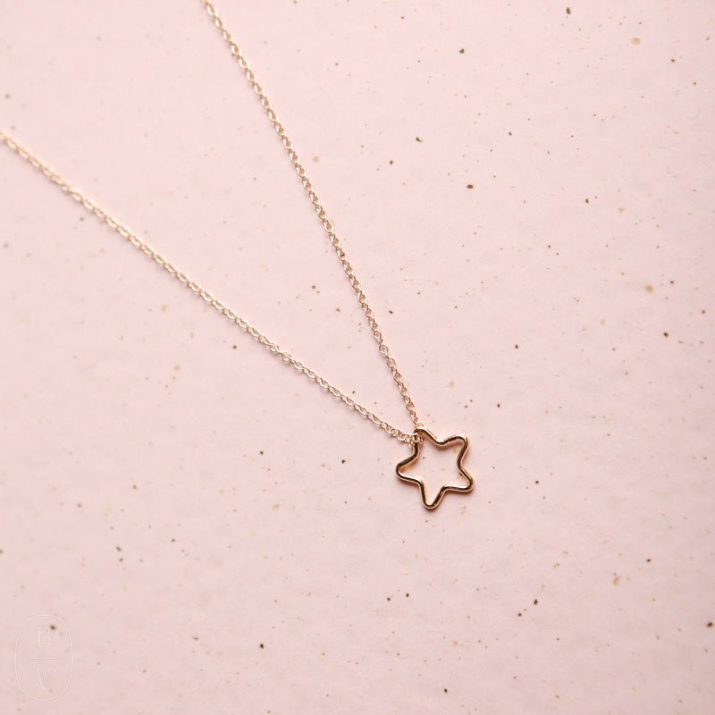 eNewton Design CHARM NECKLACE Gold 16 Star