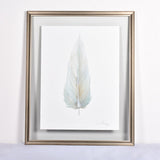 By Lacey MEDIUM FLOATED FRAMED FEATHER PAINTING - SERIES 11 NO 1