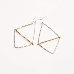 Mary Garrett Jewelry GEOMETRIC HOOP BAR EARRINGS
