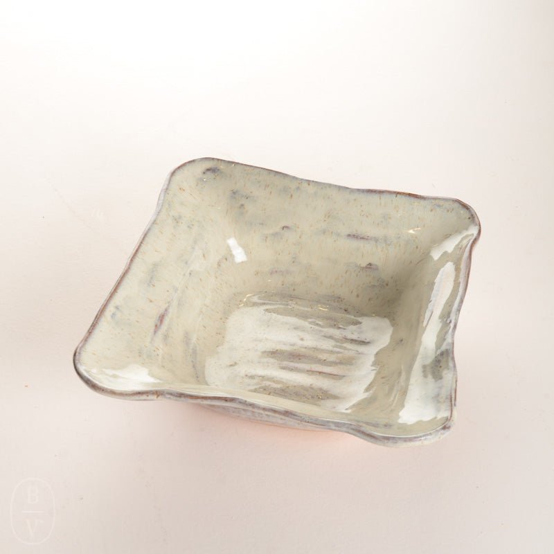 Etta B Pottery MEDIUM SQUARE BOWL Pearl