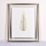 By Lacey MEDIUM FLOATED FRAMED FEATHER PAINTING - SERIES 11 NO 5