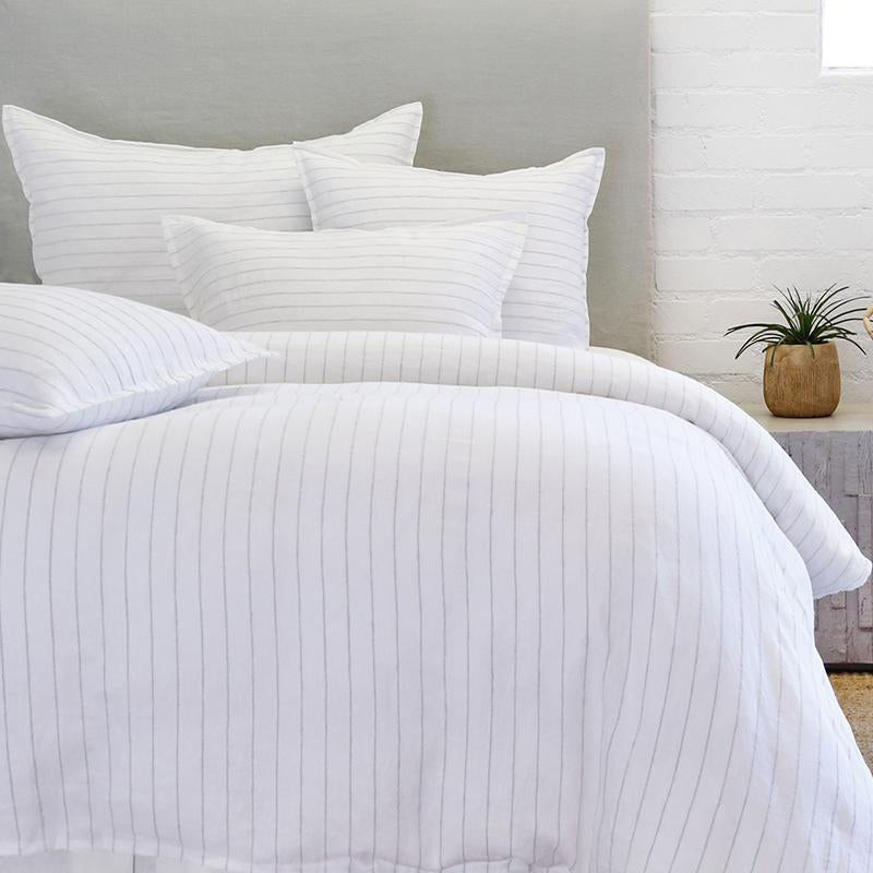 Pom Pom At Home BLAKE FILLED BIG PILLOW White_Ocean 28x36