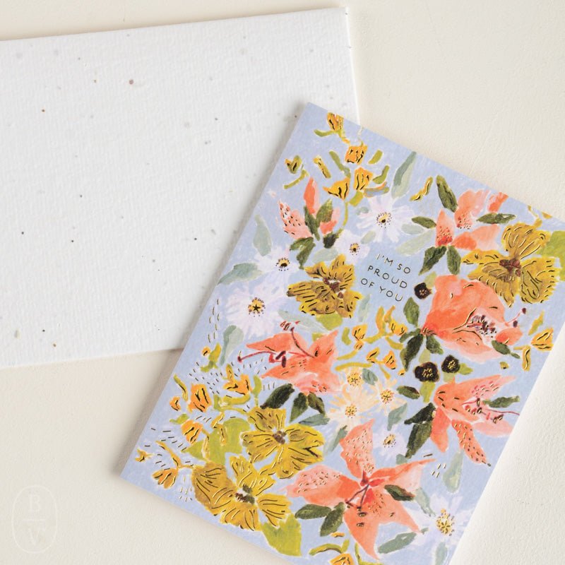 Seedlings BOUQUET IN BLUE CARD